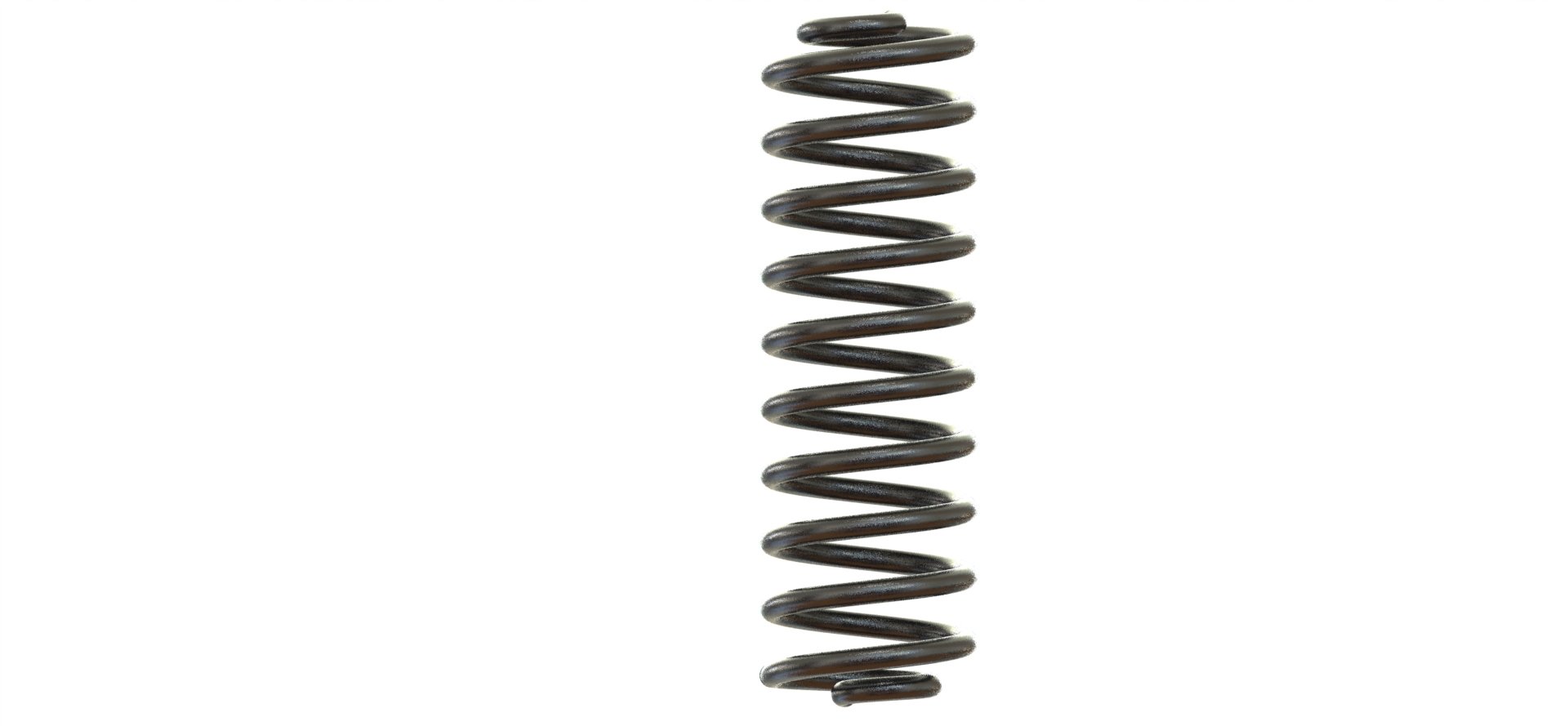 reduced end compression spring